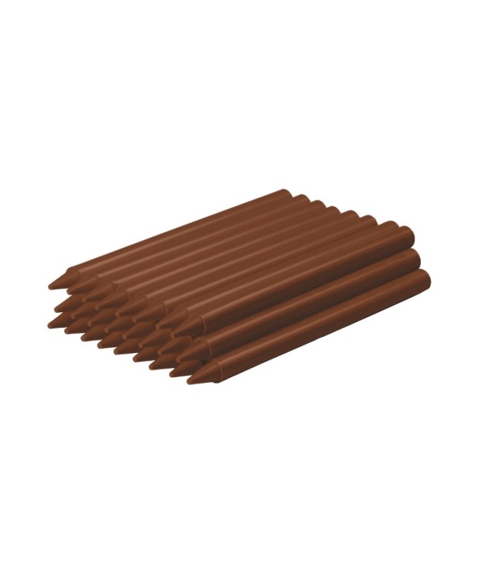 CERAS PLASTICOLOR JOVI UNICOLOR MARRON OSCURO 25 UNIDADES