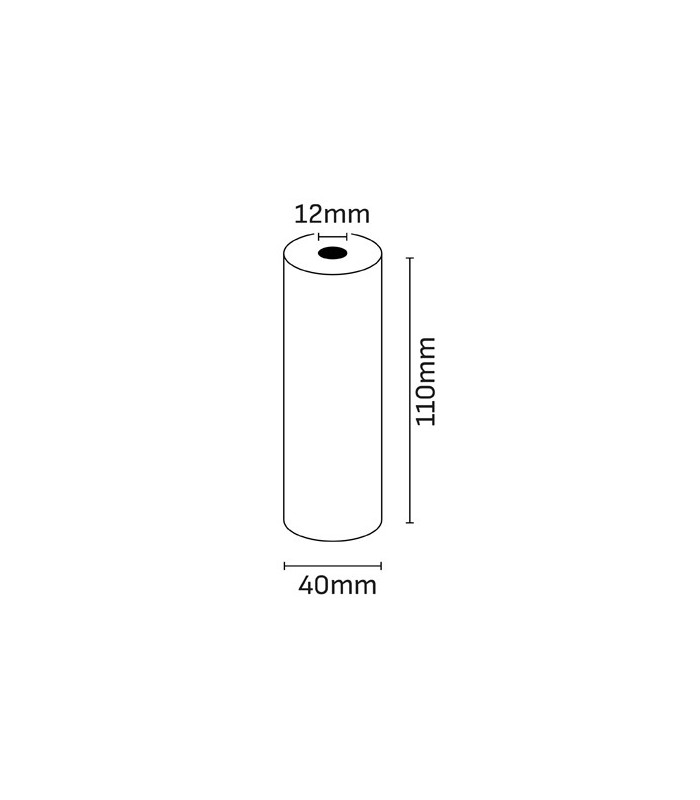 ROLLO DE PAPEL TERMICO OQONOS 110x40x12mm SIN BPA