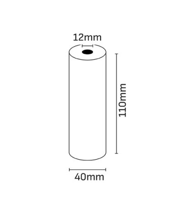 ROLLO DE PAPEL TERMICO OQONOS 110x40x12mm SIN BPA