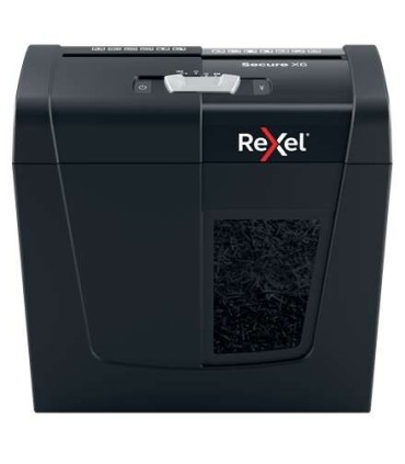 DESTRUCTORA REXEL SECURE X6 - CORTE PARTICULAS P-4 - DESTRUYE HASTA 6 HOJAS - CAPACIDAD 10
