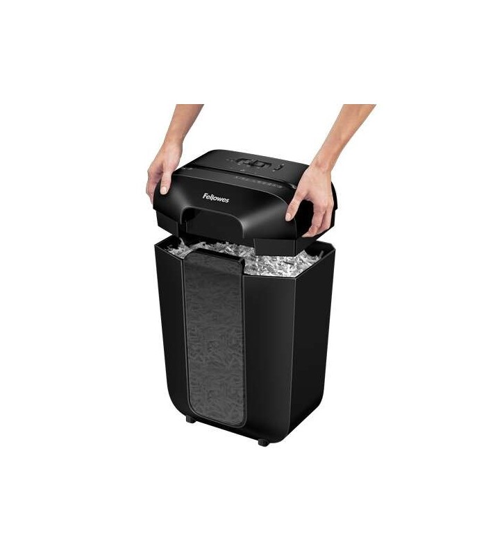 DESTRUCTORA FELLOWES POWERSHRED LX70 NEGRA - CORTE PARTICULAS P-4 - DESTRUYE HASTA 11 HOJA