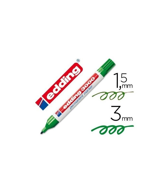 ROTULADOR PERMANENTE EDDING 3000 VERDE