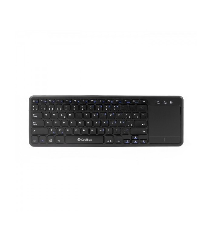 TECLADO INALAMBRICO TOUCHPAD COOLBOX TEW01-BK - INDICADO PARA PC, SMART TV...…..