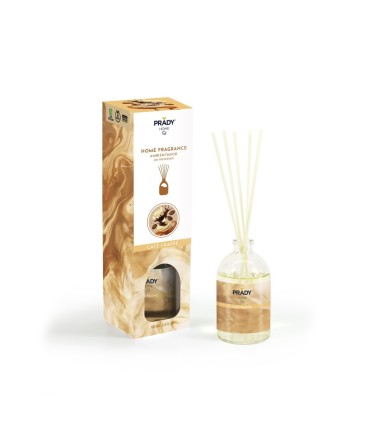 AMBIENTADOR MIKADO CAFE FRAPPE  PRADY FRASCO CRISTAL 100ML VARITAS DIFUSORAS