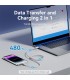 CABLE USB-C 2 0 LIGHTNING VENTION BLANCO - USB TIPO-C A LIGHTNING MACHO - 2 METROS