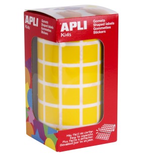 GOMET CUADRADO AMARILLO 15MM APLI