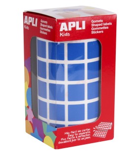 GOMET CUADRADO AZUL 15MM APLI