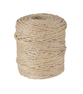 BOBINA CUERDA SISAL 2 CABOS 400gr  100 METROS - ALTA RESISTENCIA - COLOR MARRON