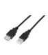CABLE USB ALARGADOR AISENS NEGRO - USB-A MACHO A USB-A HEMBRA 2 0 - 3 METROS