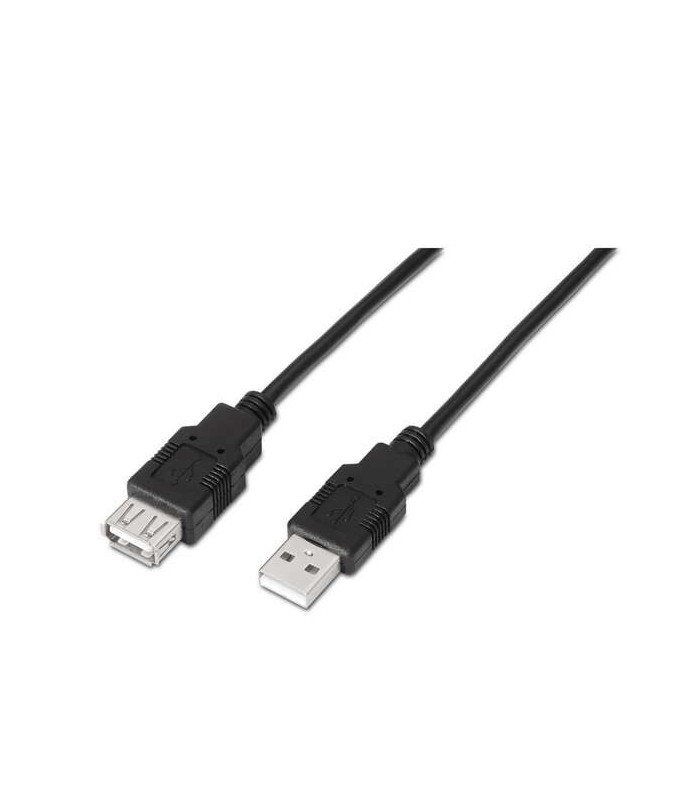 CABLE USB ALARGADOR AISENS NEGRO - USB-A MACHO A USB-A HEMBRA 2 0 - 3 METROS