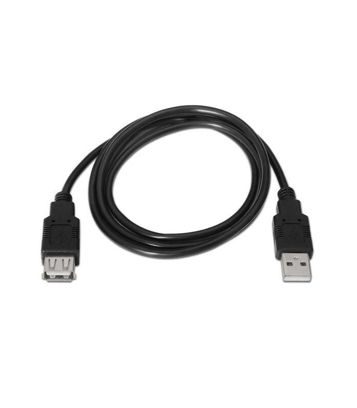 CABLE USB ALARGADOR AISENS NEGRO - USB-A MACHO A USB-A HEMBRA 2 0 - 3 METROS