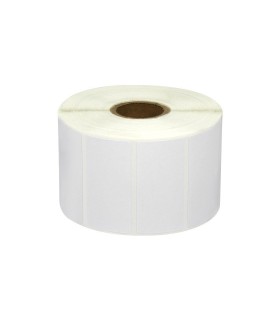 ROLLO ETIQUETAS PERFORADAS COMPATIBLES ZEBRA 50mm X 25mm - 1000 UNIDADES