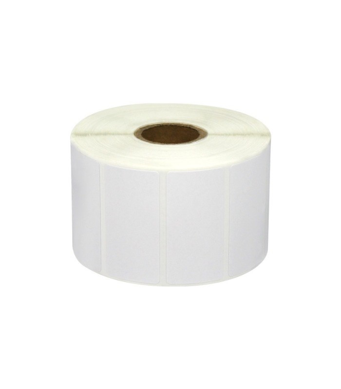 ROLLO ETIQUETAS PERFORADAS COMPATIBLES ZEBRA 50mm X 25mm - 1000 UNIDADES