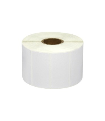 ROLLO ETIQUETAS PERFORADAS COMPATIBLES ZEBRA 50mm X 25mm - 1000 UNIDADES