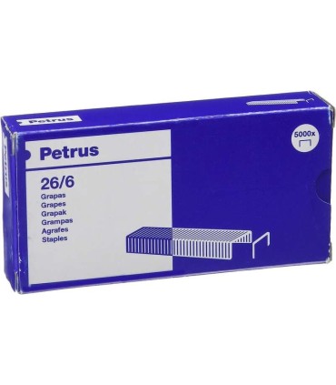 GRAPAS PETRUS 26-6 COBREADAS - CAJA DE 1000 GRAPAS