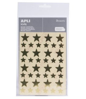 BLISTER GOMETS APLI ESTRELLA ORO 12 5MM Y 19 5MM 120 UNIDADES