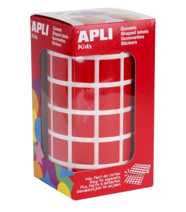 GOMET CUADRADO ROJO 15MM APLI