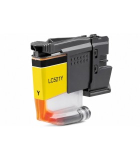 CARTUCHO BROTHER COMPATIBLE LC521 AMARILLO LC521Y 500 COPIAS