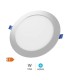 PLACA DOWNLIGHT EMPOTRABLE LED GSC BELUR CIRCULAR GRIS 18W LUZ BLANCA 6500K 1620 LUMENES