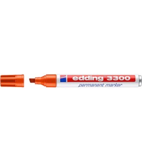 ROTULADOR EDDING  PERMANENTE NARANJA 3300 PUNTA BISELADA