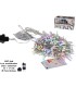 GUIRNALDA 140 LED MULTICOLOR USO INTERIOR - EXTERIOR ADAP FUN 3+7M