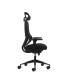SILLA DE OFICINA OQONOS CHERG 018 NEGRA - REPOSABRAZOS 4D - ASIENTO DESLIZANTE