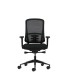 SILLA DE OFICINA OQONOS CHERG 021 NEGRA - REPOSABRAZOS 4D - ASIENTO DESLIZANTE