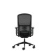 SILLA DE OFICINA OQONOS CHERG 021 NEGRA - REPOSABRAZOS 4D - ASIENTO DESLIZANTE