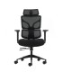 SILLA DE OFICINA OQONOS CHERG 010 NEGRA - RESPALDO Y ASIENTO DE MALLA ELASTICA
