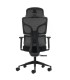 SILLA DE OFICINA OQONOS CHERG 010 NEGRA - RESPALDO Y ASIENTO DE MALLA ELASTICA