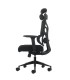 SILLA DE OFICINA OQONOS CHERG 010 NEGRA - RESPALDO Y ASIENTO DE MALLA ELASTICA