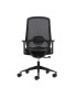 SILLA DE OFICINA OQONOS CHERG 001 NEGRA - RESPALDO DE MALLA TRANSPIRABLE - ASIENTO ERGONOM