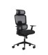 SILLA DE OFICINA OQONOS ERGONOMICA CHERG 027 NEGRA - REPOSACABEZAS CERVIAL AJUSTABLE