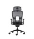 SILLA DE OFICINA OQONOS ERGONOMICA CHERG 027 NEGRA - REPOSACABEZAS CERVIAL AJUSTABLE