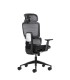 SILLA DE OFICINA OQONOS ERGONOMICA CHERG 027 NEGRA - REPOSACABEZAS CERVIAL AJUSTABLE