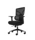SILLA DE OFICINA OQONOS CHERG 012 NEGRA - RESPALDO Y ASIENTO DE MALLA ELASTICA