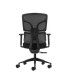 SILLA DE OFICINA OQONOS CHERG 012 NEGRA - RESPALDO Y ASIENTO DE MALLA ELASTICA