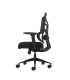 SILLA DE OFICINA OQONOS CHERG 012 NEGRA - RESPALDO Y ASIENTO DE MALLA ELASTICA