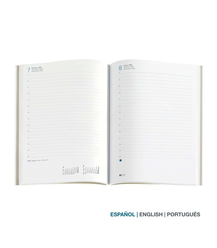 AGENDA PLUS DIA PAGINA BOLD FLOWERS 2027 MIQUELRIUS