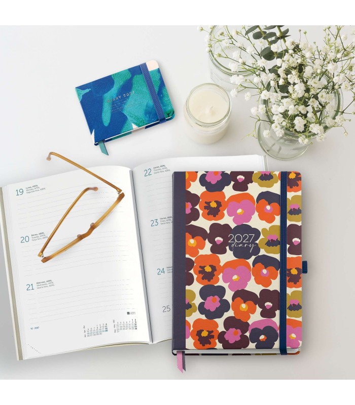 AGENDA PLUS DIA PAGINA BOLD FLOWERS 2027 MIQUELRIUS