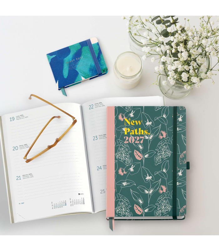 AGENDA PLUS DIA PAGINA GREEN LINE 2027 MIQUELRIUS