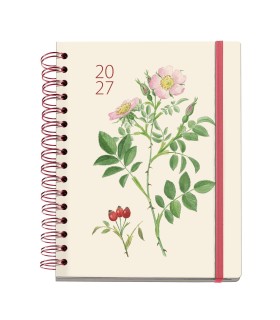 AGENDA PLUS WIRE-O DIA PAGINA ROSAE ENTREDOS 2027 MIQUELRIUS