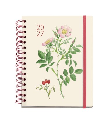 AGENDA PLUS WIRE-O DIA PAGINA ROSAE ENTREDOS 2027 MIQUELRIUS
