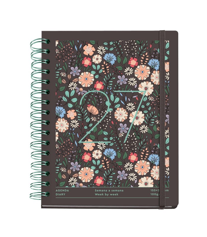 AGENDA PLUS WIRE-O DIA PAGINA BROW LIBERTY 2027 MIQUELRIUS