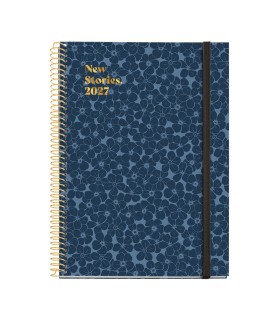 AGENDA ESPIRAL PLUS DIA PAGINA MYOSOTIS 2027 MIQUELRIUS