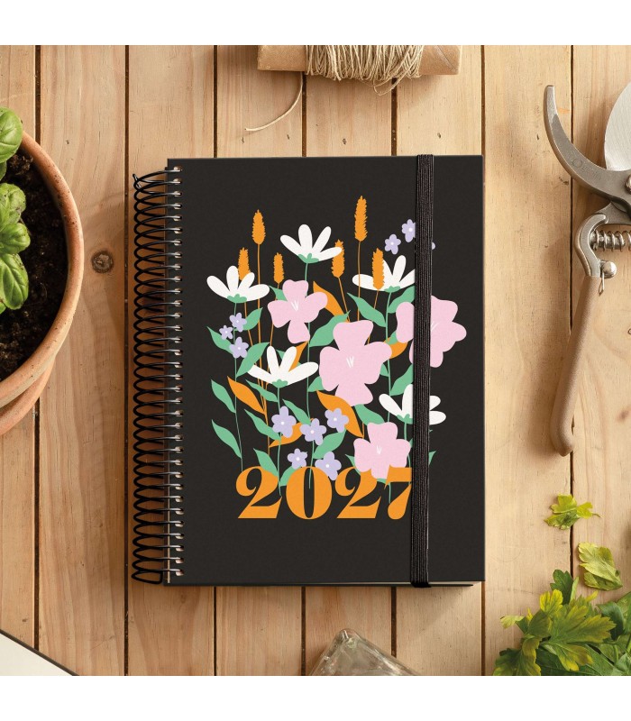 AGENDA ESPIRAL PLUS DIA PAGINA ESPIGAS 2027 MIQUELRIUS