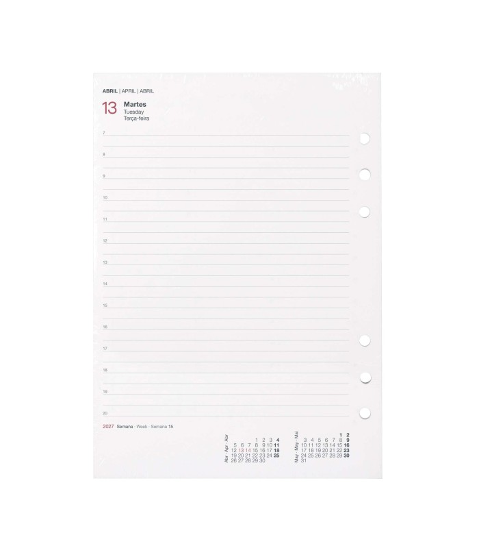 RECAMBIO AGENDA ANUAL PLUS DIA PAGINA 2027 MIQUELRIUS