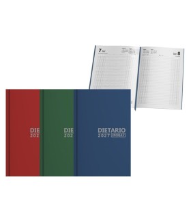DIETARIO ENCUADERNADO 1-4 VARIOS COLORES 2027 INGRAF