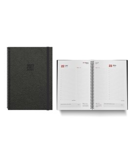 AGENDA TOKIO DIA PAGINA 17x24cm NEGRA INGRAF 2027