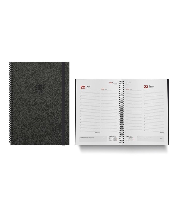 AGENDA TOKIO DIA PAGINA 17x24cm NEGRA INGRAF 2027
